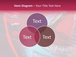 A Red And Blue Abstract Painting Powerpoint Presentation PowerPoint Template