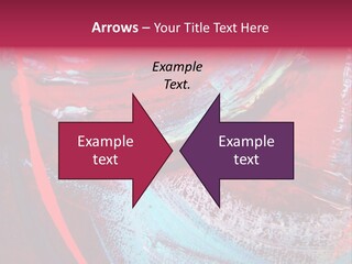 A Red And Blue Abstract Painting Powerpoint Presentation PowerPoint Template