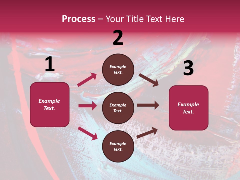 A Red And Blue Abstract Painting Powerpoint Presentation PowerPoint Template