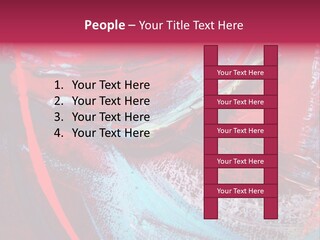 A Red And Blue Abstract Painting Powerpoint Presentation PowerPoint Template
