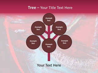 A Red And Blue Abstract Painting Powerpoint Presentation PowerPoint Template