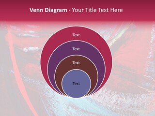 A Red And Blue Abstract Painting Powerpoint Presentation PowerPoint Template