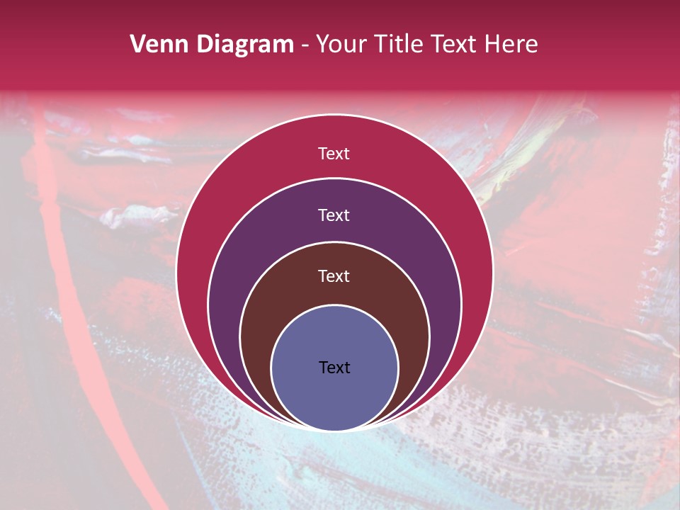 A Red And Blue Abstract Painting Powerpoint Presentation PowerPoint Template