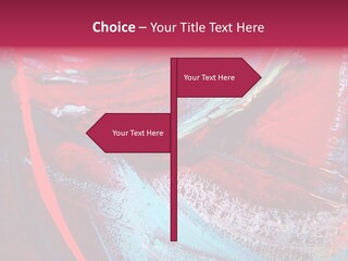 A Red And Blue Abstract Painting Powerpoint Presentation PowerPoint Template
