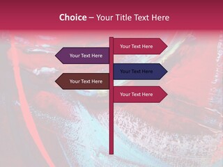 A Red And Blue Abstract Painting Powerpoint Presentation PowerPoint Template