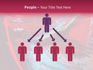 A Red And Blue Abstract Painting Powerpoint Presentation PowerPoint Template