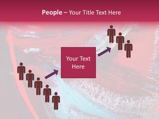 A Red And Blue Abstract Painting Powerpoint Presentation PowerPoint Template