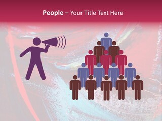 A Red And Blue Abstract Painting Powerpoint Presentation PowerPoint Template
