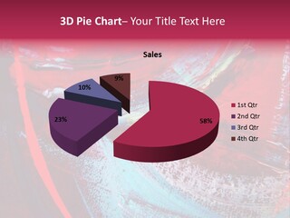 A Red And Blue Abstract Painting Powerpoint Presentation PowerPoint Template