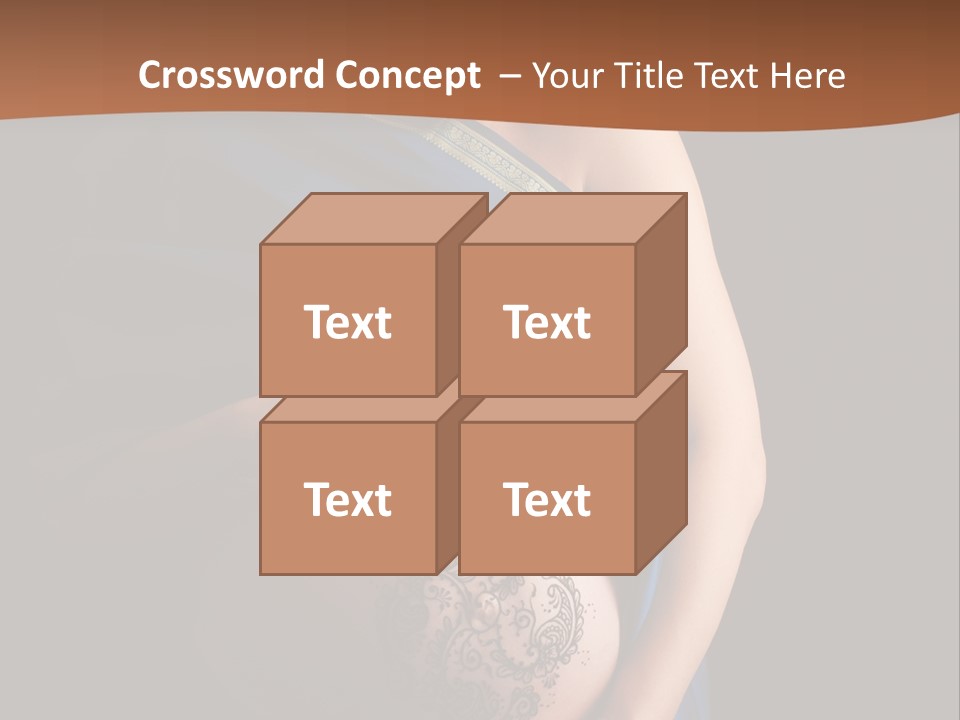 A Pregnant Woman In A Blue Sari Holding Her Belly PowerPoint Template