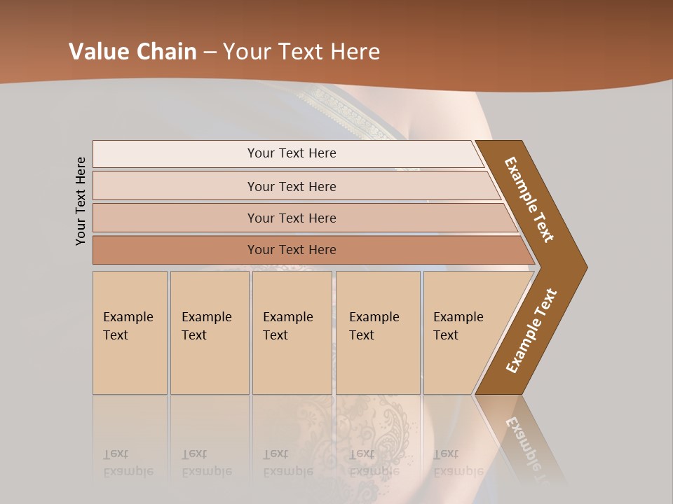 A Pregnant Woman In A Blue Sari Holding Her Belly PowerPoint Template