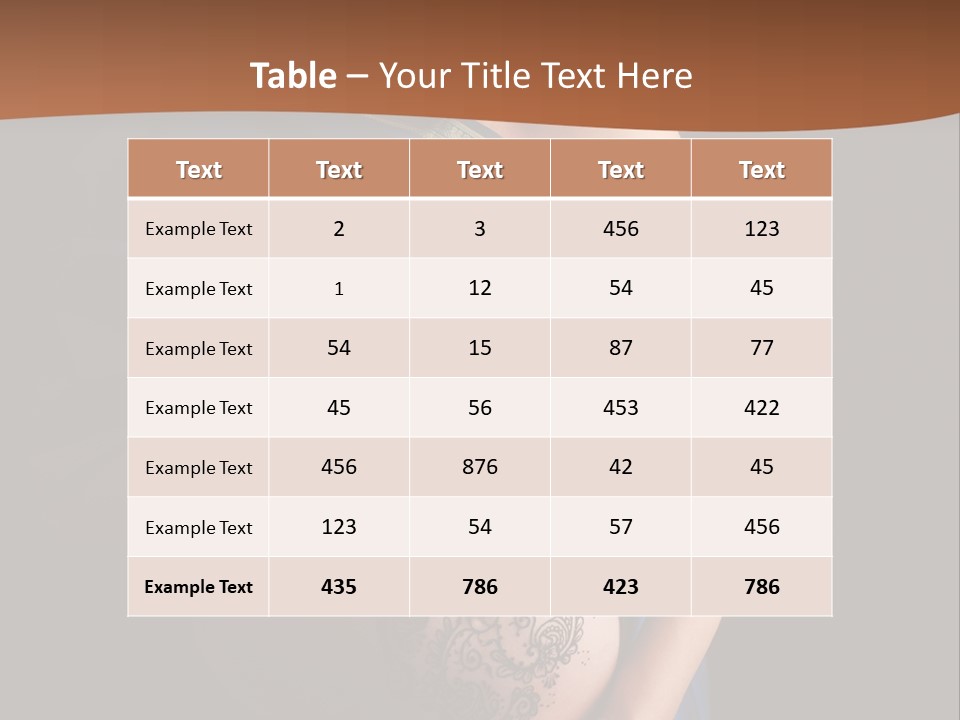 A Pregnant Woman In A Blue Sari Holding Her Belly PowerPoint Template