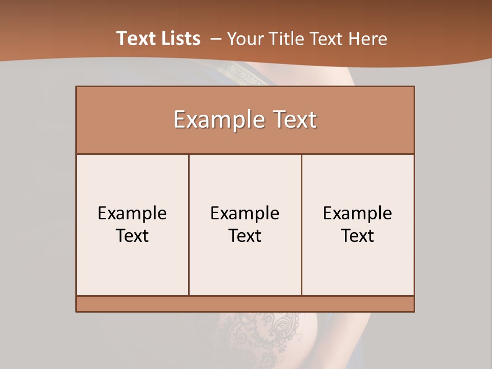 A Pregnant Woman In A Blue Sari Holding Her Belly PowerPoint Template