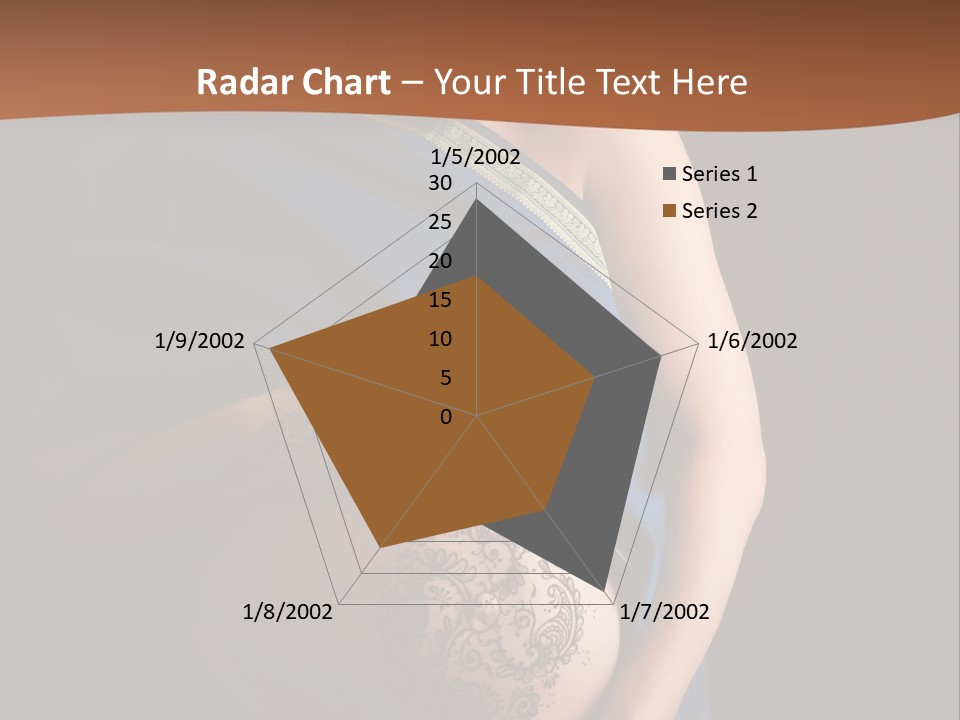A Pregnant Woman In A Blue Sari Holding Her Belly PowerPoint Template