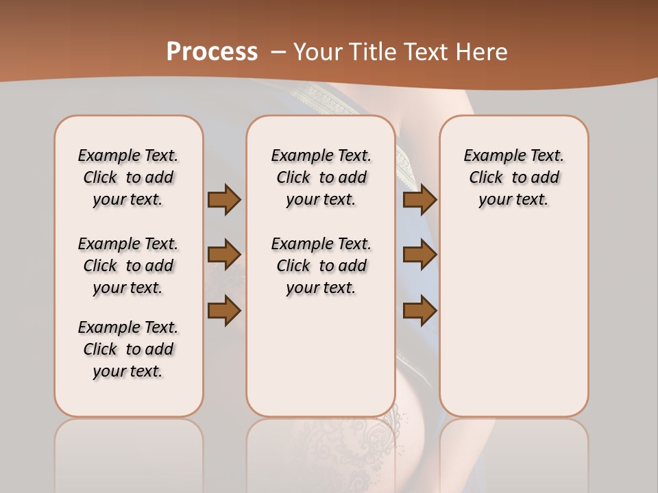 A Pregnant Woman In A Blue Sari Holding Her Belly PowerPoint Template