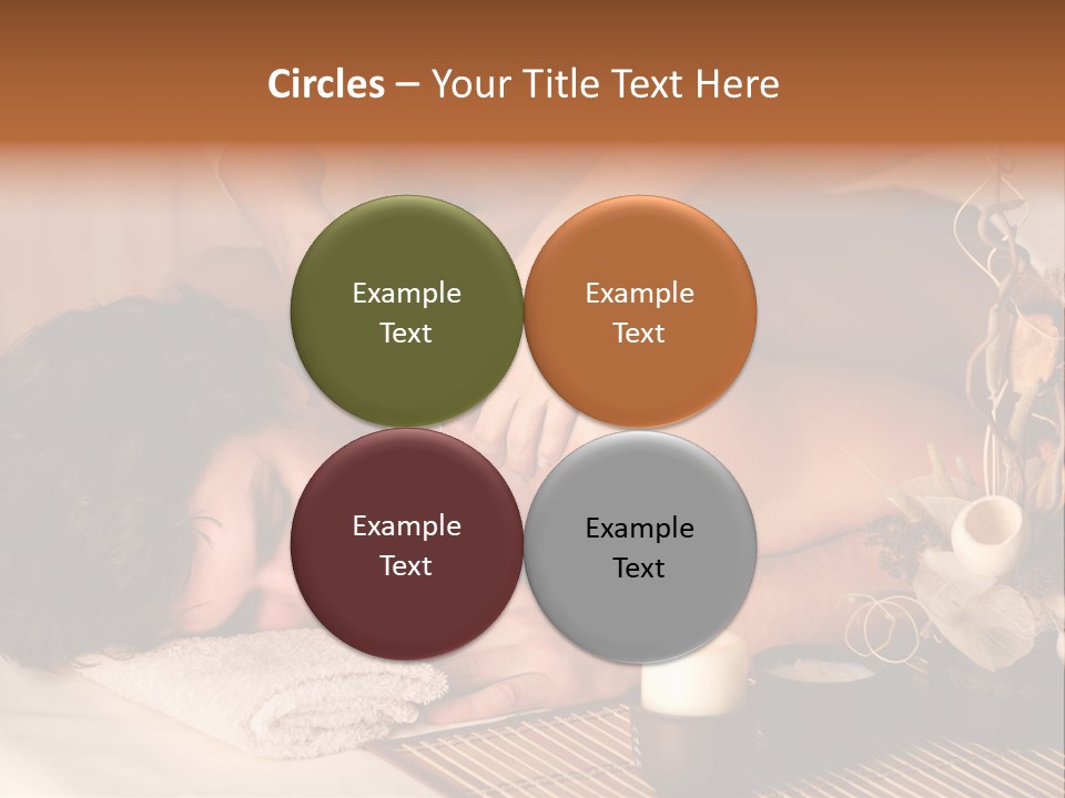 A Man Getting A Back Massage From A Woman PowerPoint Template