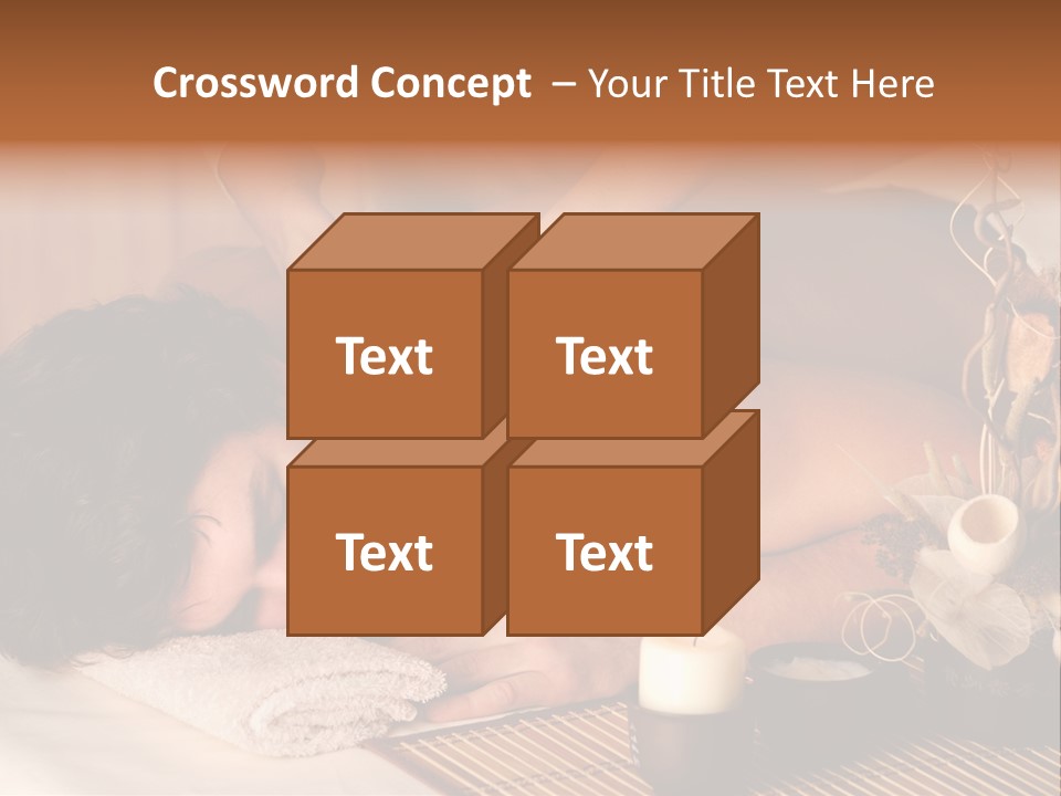 A Man Getting A Back Massage From A Woman PowerPoint Template