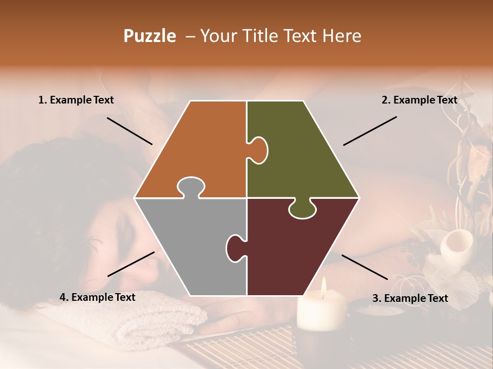 A Man Getting A Back Massage From A Woman PowerPoint Template