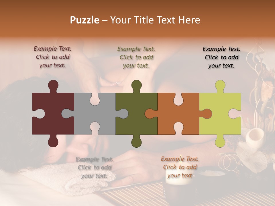 A Man Getting A Back Massage From A Woman PowerPoint Template