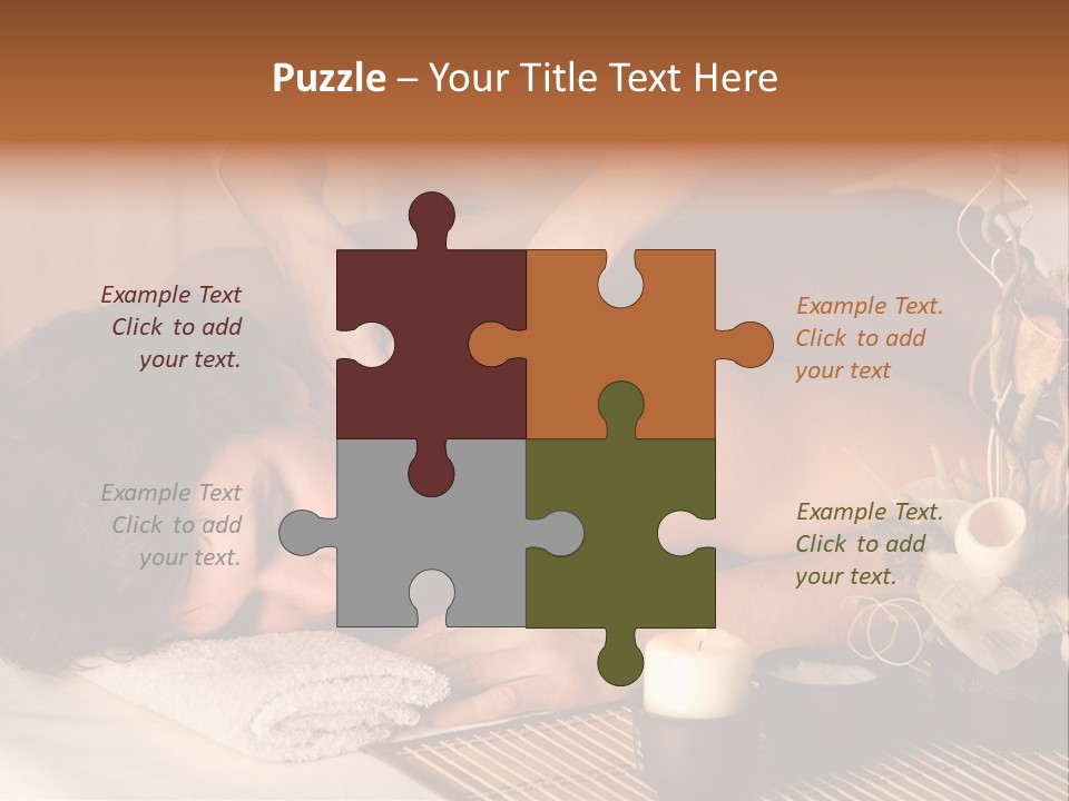 A Man Getting A Back Massage From A Woman PowerPoint Template