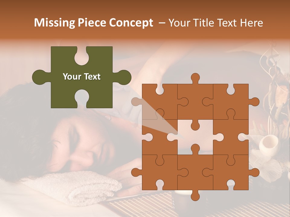 A Man Getting A Back Massage From A Woman PowerPoint Template