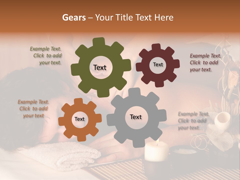 A Man Getting A Back Massage From A Woman PowerPoint Template