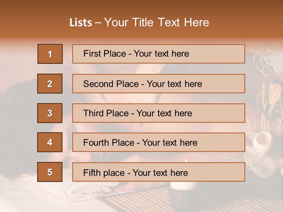 A Man Getting A Back Massage From A Woman PowerPoint Template