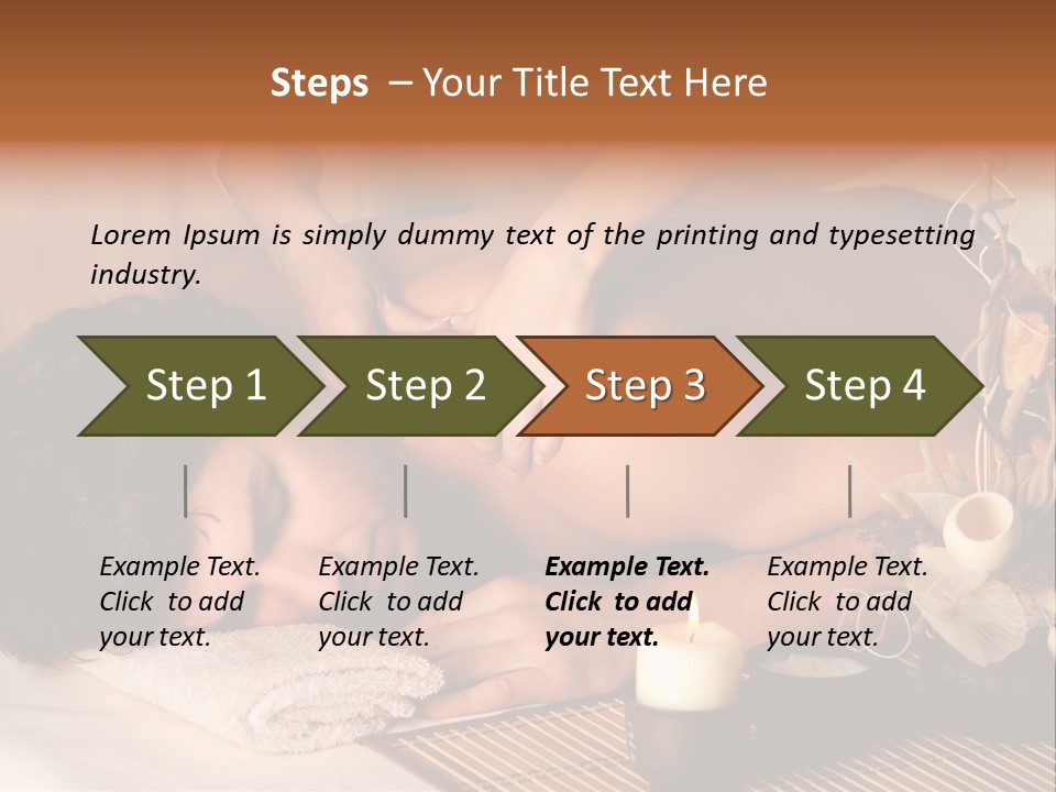 A Man Getting A Back Massage From A Woman PowerPoint Template