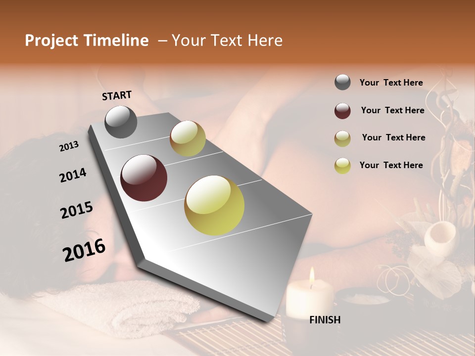 A Man Getting A Back Massage From A Woman PowerPoint Template