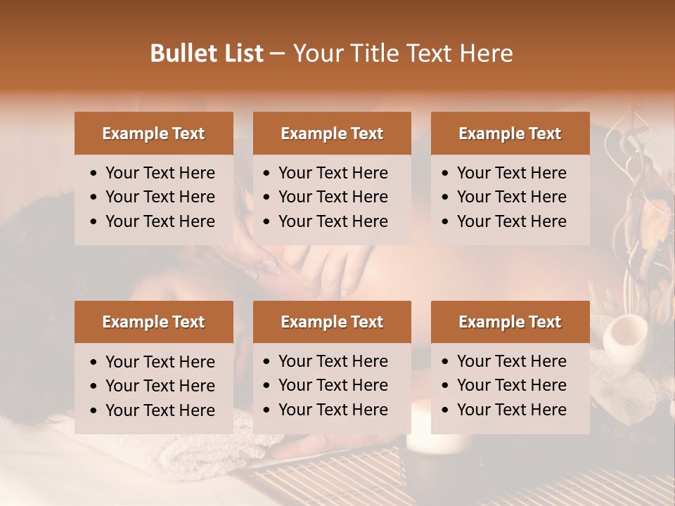 A Man Getting A Back Massage From A Woman PowerPoint Template