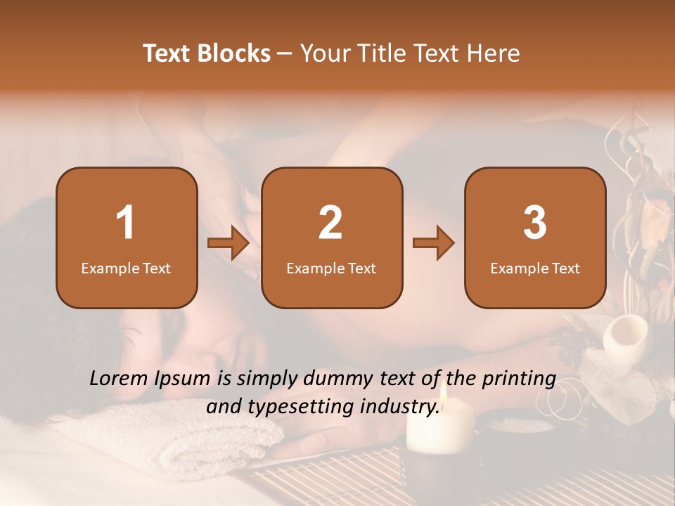 A Man Getting A Back Massage From A Woman PowerPoint Template