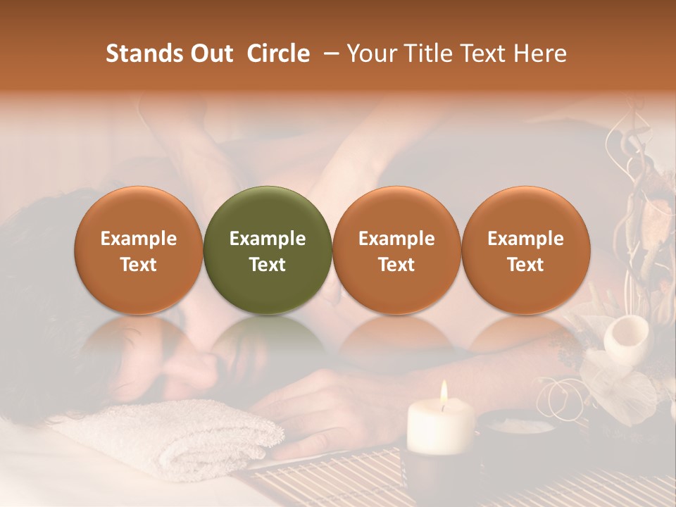 A Man Getting A Back Massage From A Woman PowerPoint Template