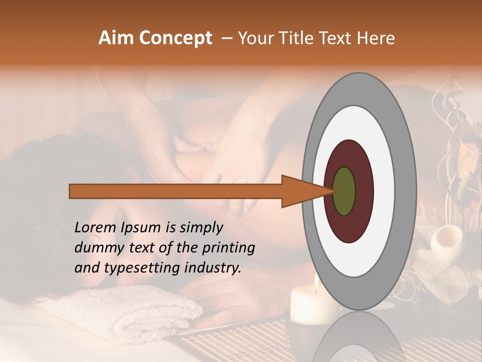 A Man Getting A Back Massage From A Woman PowerPoint Template