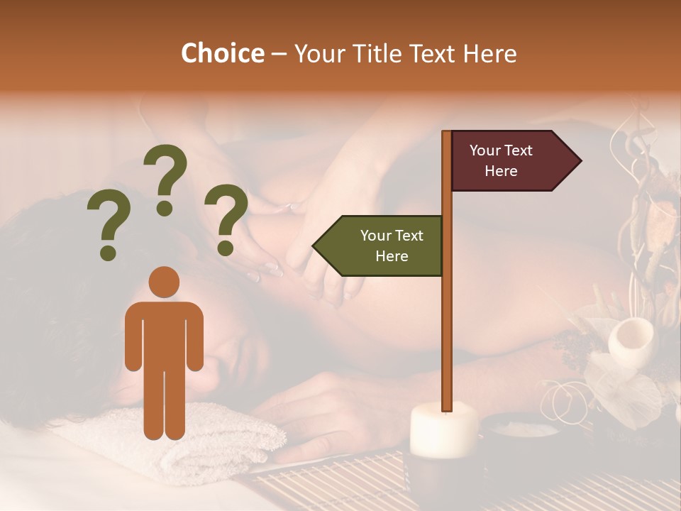 A Man Getting A Back Massage From A Woman PowerPoint Template