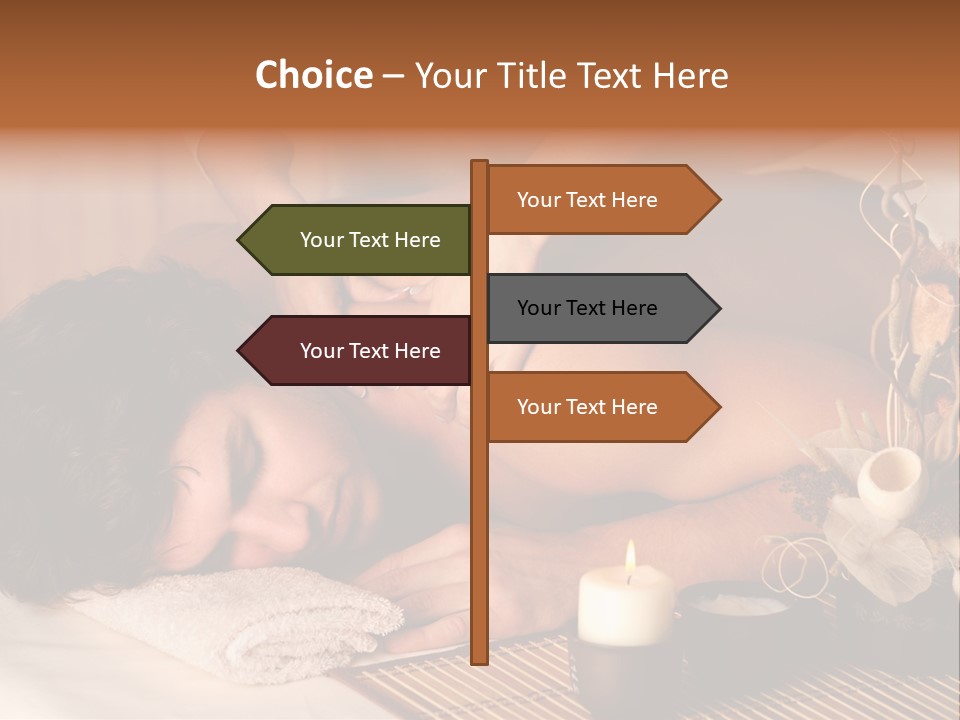 A Man Getting A Back Massage From A Woman PowerPoint Template