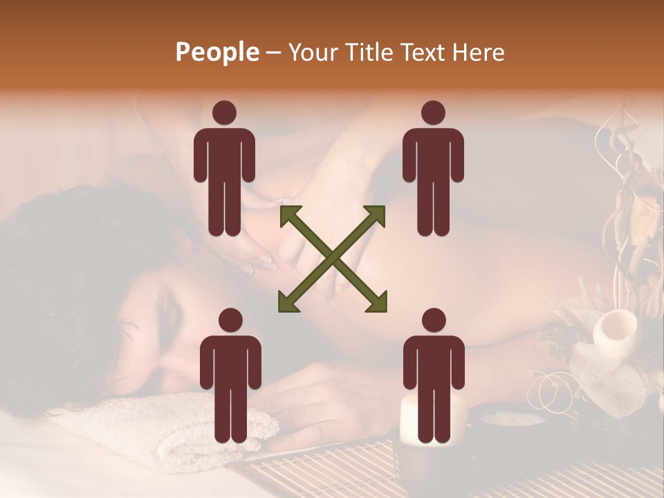 A Man Getting A Back Massage From A Woman PowerPoint Template