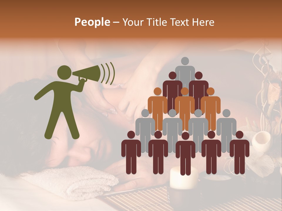 A Man Getting A Back Massage From A Woman PowerPoint Template