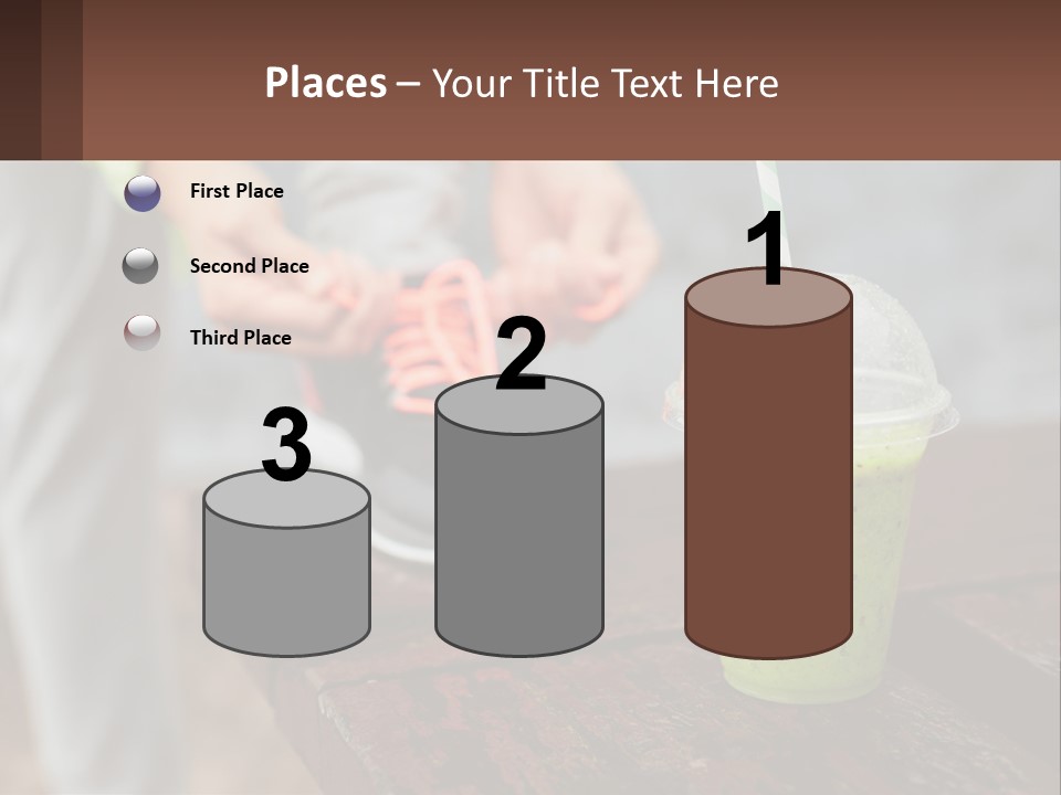 A Person Tying A Shoelace To A Green Drink PowerPoint Template