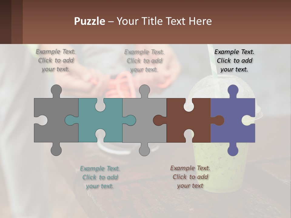 A Person Tying A Shoelace To A Green Drink PowerPoint Template