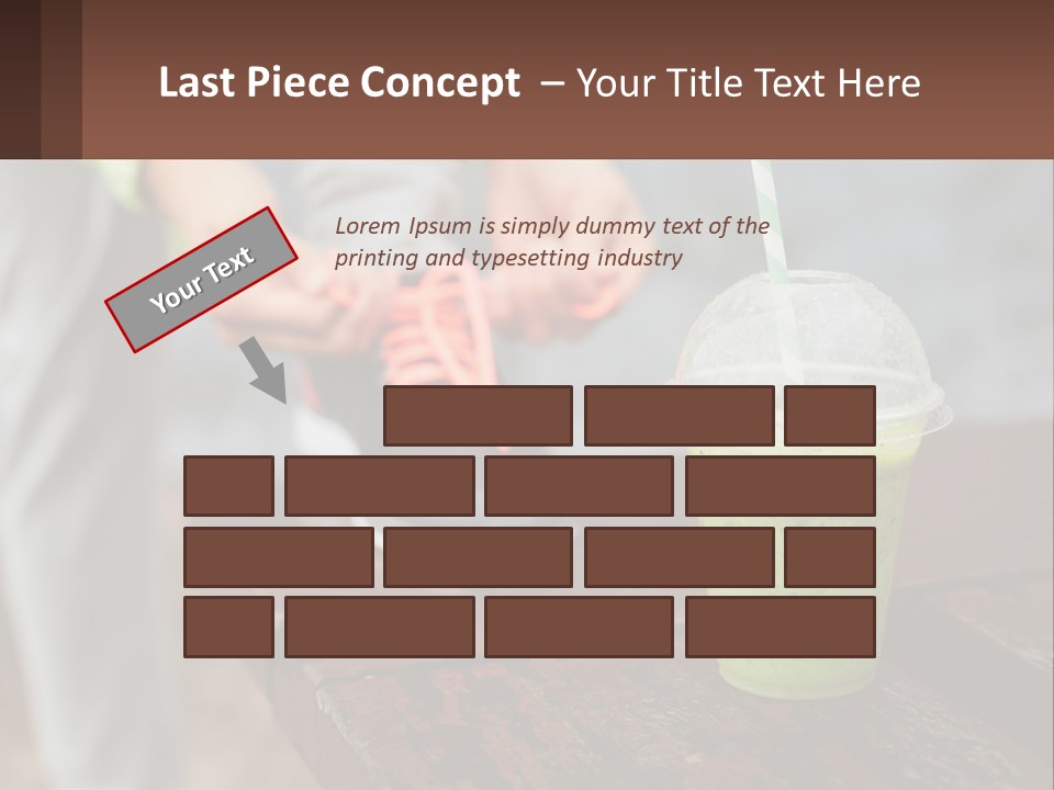 A Person Tying A Shoelace To A Green Drink PowerPoint Template