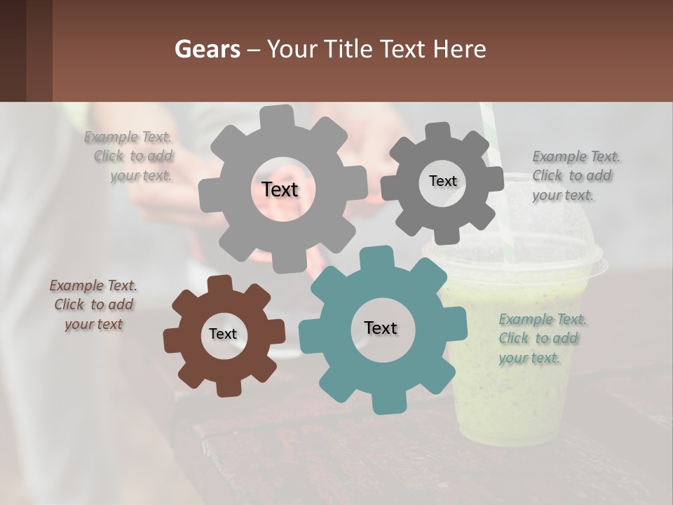 A Person Tying A Shoelace To A Green Drink PowerPoint Template