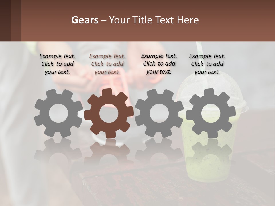 A Person Tying A Shoelace To A Green Drink PowerPoint Template