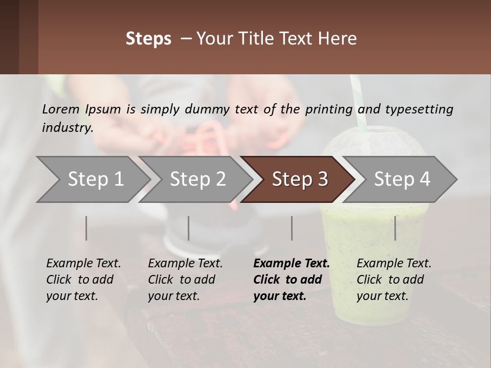 A Person Tying A Shoelace To A Green Drink PowerPoint Template