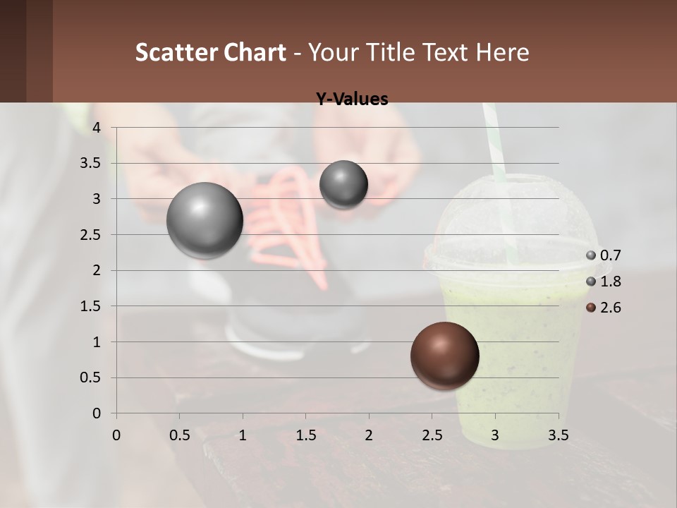 A Person Tying A Shoelace To A Green Drink PowerPoint Template