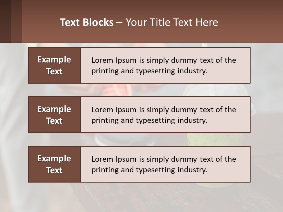 A Person Tying A Shoelace To A Green Drink PowerPoint Template
