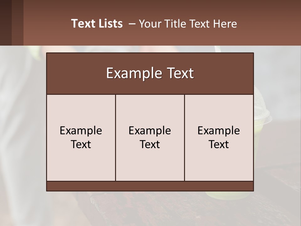 A Person Tying A Shoelace To A Green Drink PowerPoint Template