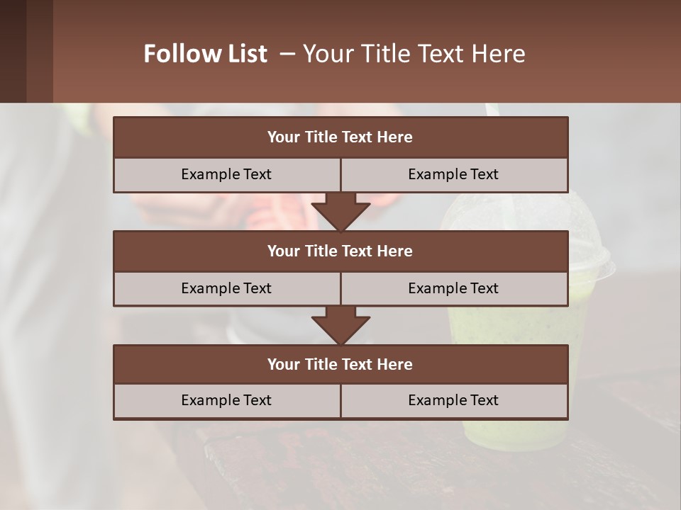 A Person Tying A Shoelace To A Green Drink PowerPoint Template