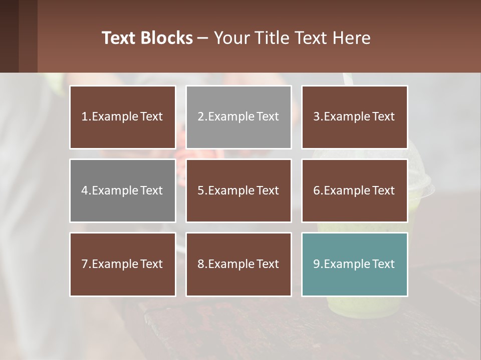 A Person Tying A Shoelace To A Green Drink PowerPoint Template