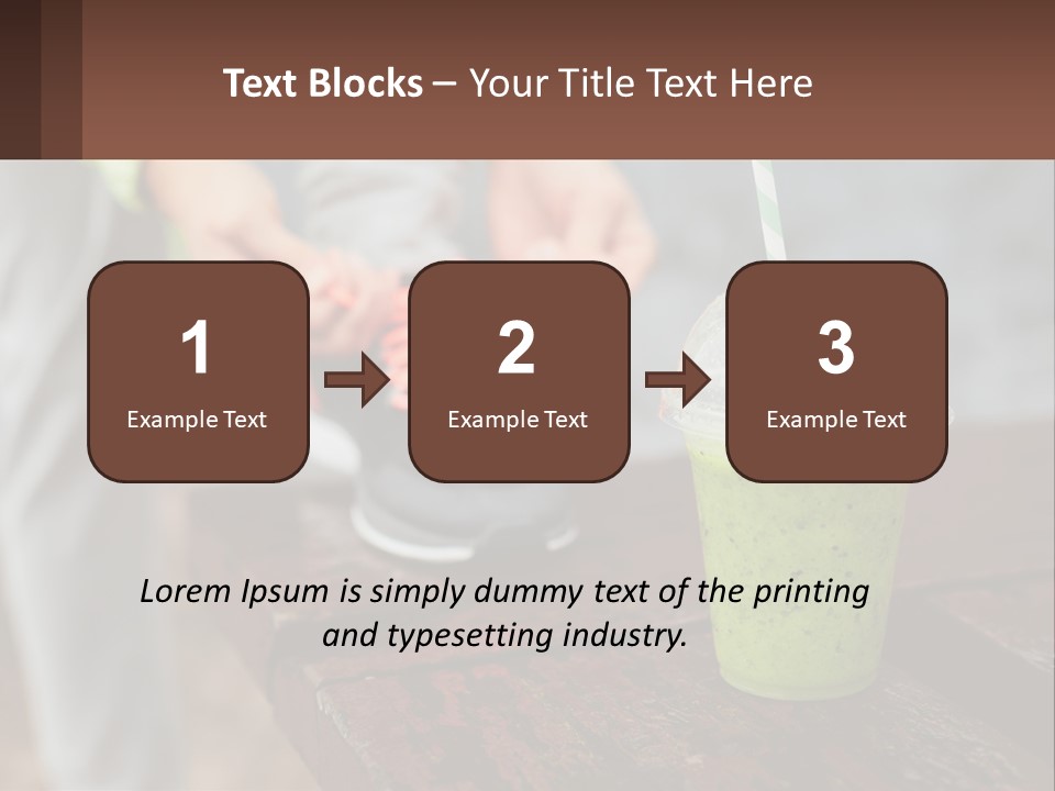 A Person Tying A Shoelace To A Green Drink PowerPoint Template