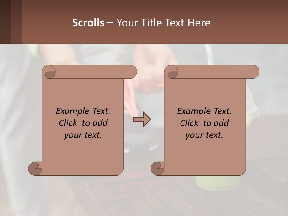 A Person Tying A Shoelace To A Green Drink PowerPoint Template